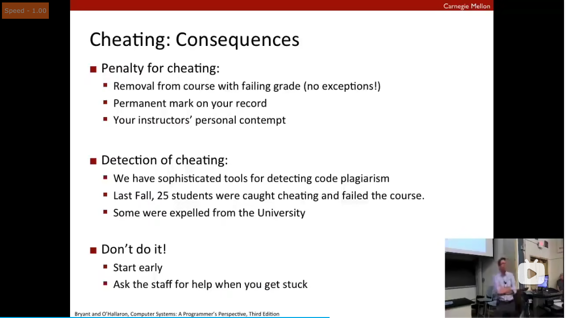 Cheating: Consequence